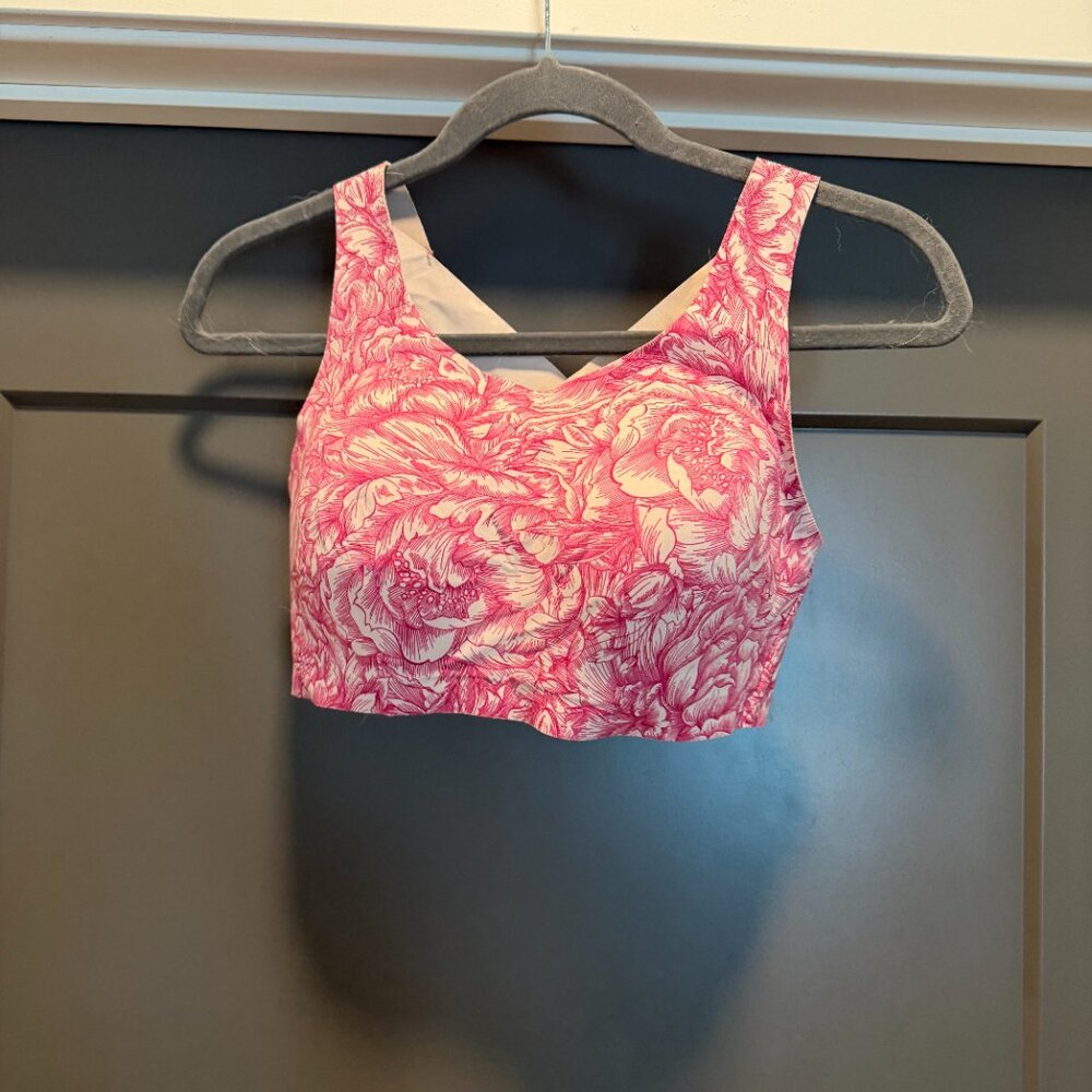 Floral Pink Sports Bra